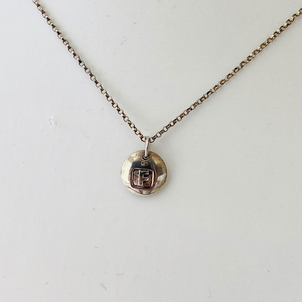 F Letter Necklace by Far Fetched
